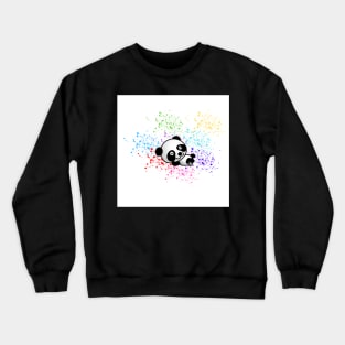 Relaxing Panda Bear Crewneck Sweatshirt